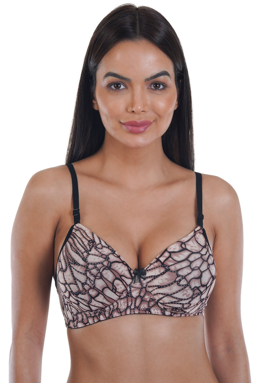 Sona Women Padded Bra, LINGERIE,SONAEBUY, SA 45006, Lightly padded Bra, Multiway T-Shirt Bra, Printed
