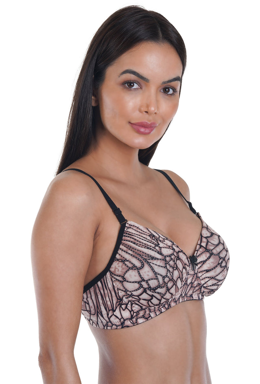 Sona Women Padded Bra, LINGERIE,SONAEBUY, SA 45006, Lightly padded Bra, Multiway T-Shirt Bra, Printed
