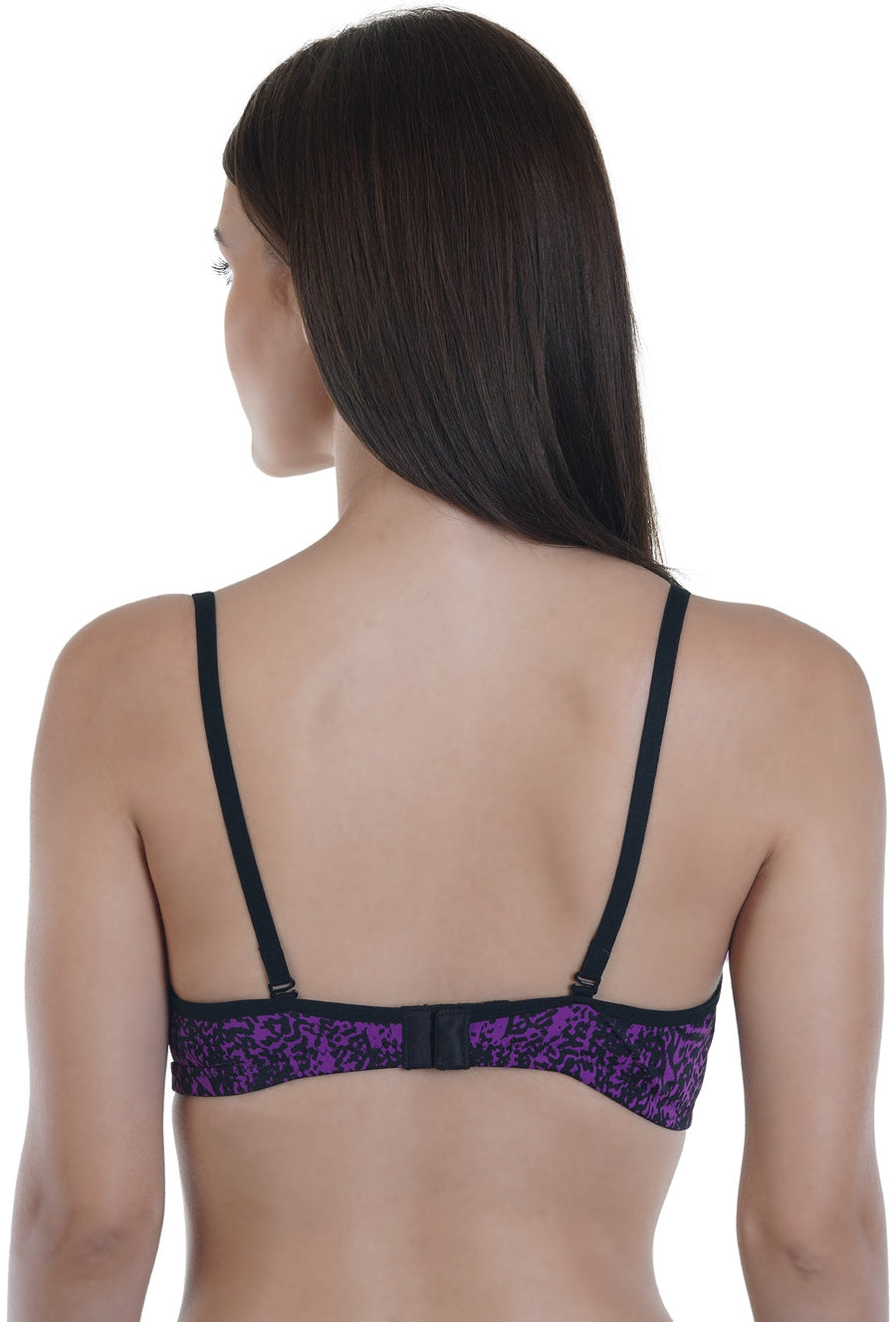 Sona Women Padded Bra, LINGERIE,SONAEBUY, SA 45008, Lightly padded Bra, Multiway T-Shirt Bra, Purple Printed