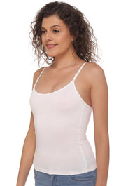 Sona Women Camisole, Slips,Nightwear, ACTIVEWEAR,LINGERIE,SONAEBUY, Multiway camisole, Transparent Strap camisole, 8004, White