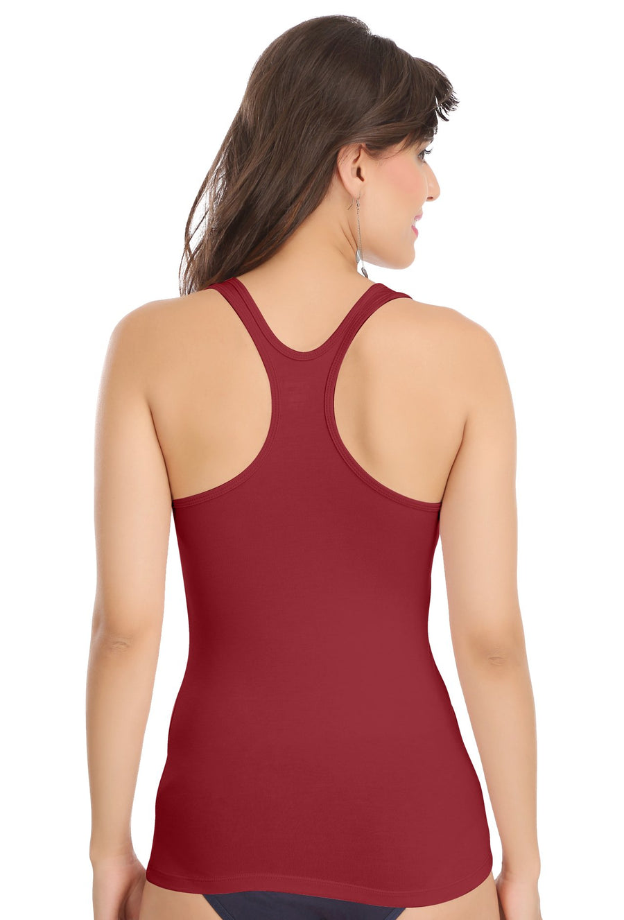 Sona Women Camisole, Slips, Spaagati, Nightwear, ACTIVEWEAR,LINGERIE,SONAEBUY, Racerback, 8008, Maroon