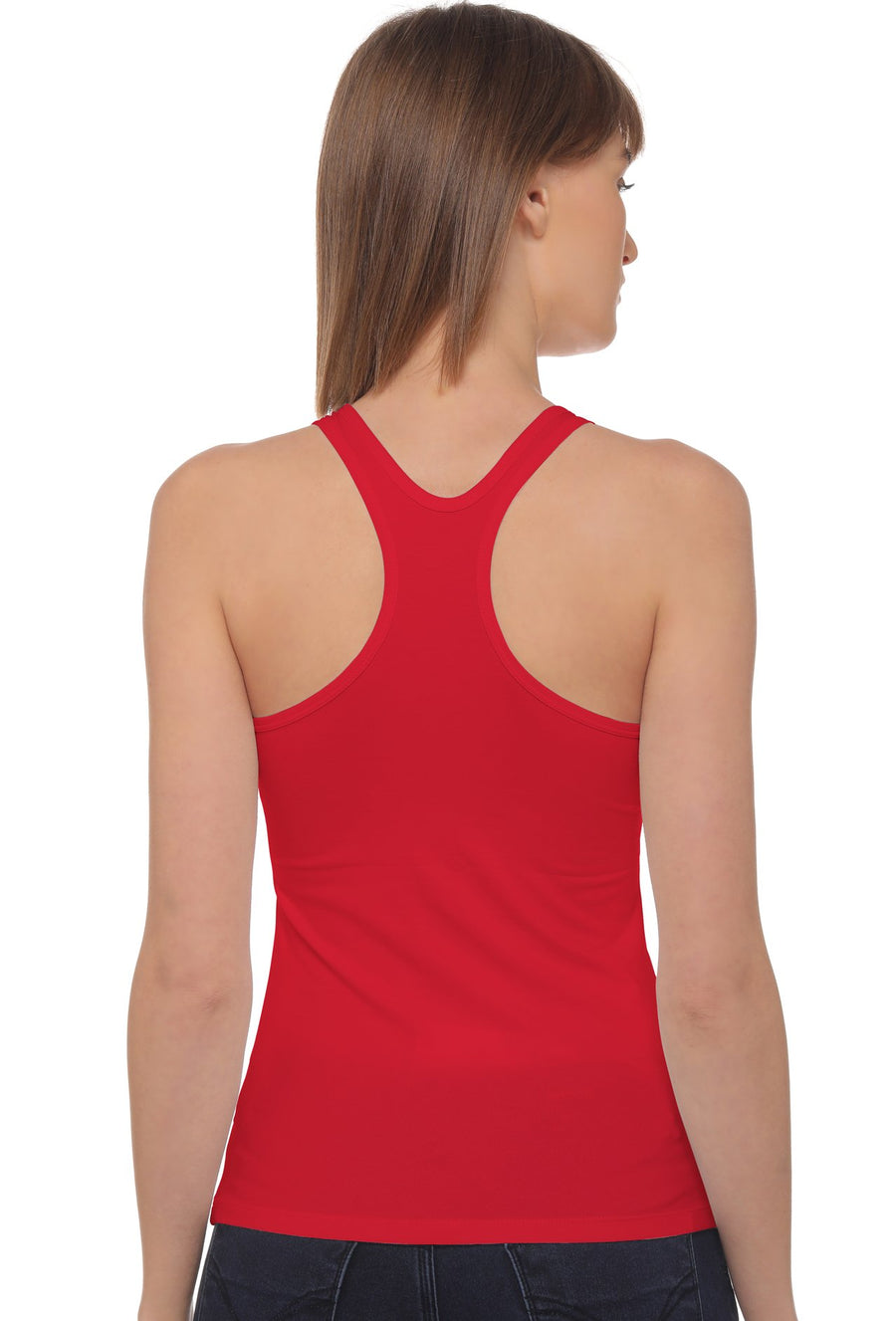 Sona Women Camisole, Slips, Racerback 8008, ACTIVEWEAR,LINGERIE,SONAEBUY, Coral Red, Red