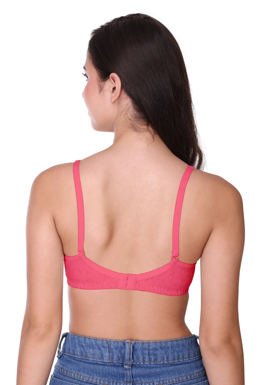 Sona Women Bra ,T-Shirt Bra, Seamed Bra, Sona  All Day, LINGERIE,SONAEBUY, Hoisery Cotton Bra, Non Wired Bra, T-Shirt Bra, Coral