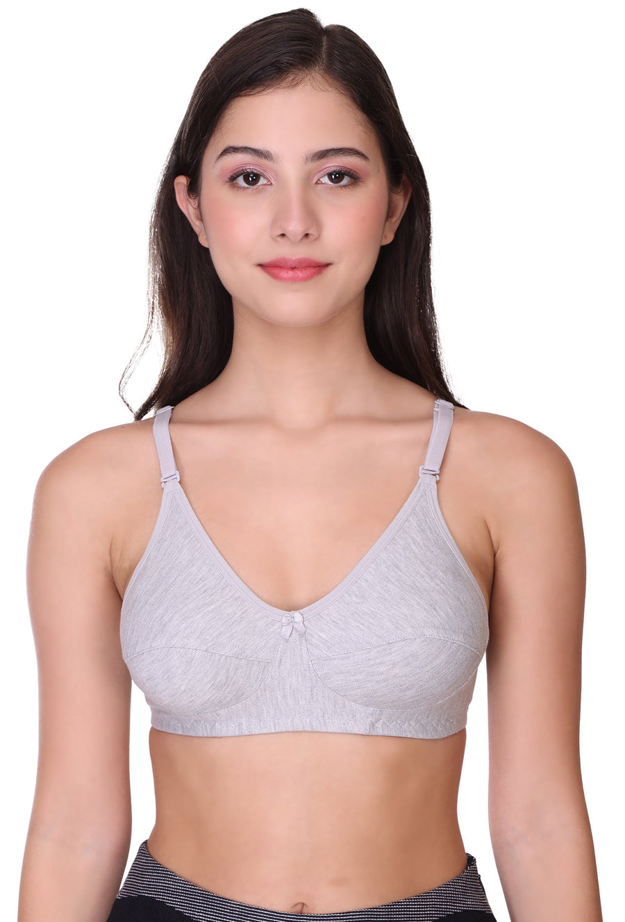 Sona Women Bra ,T-Shirt Bra, Seamed Bra, Sona  All Day, LINGERIE,SONAEBUY, Hoisery Cotton Bra, Non Wired Bra, T-Shirt Bra, D-Grey