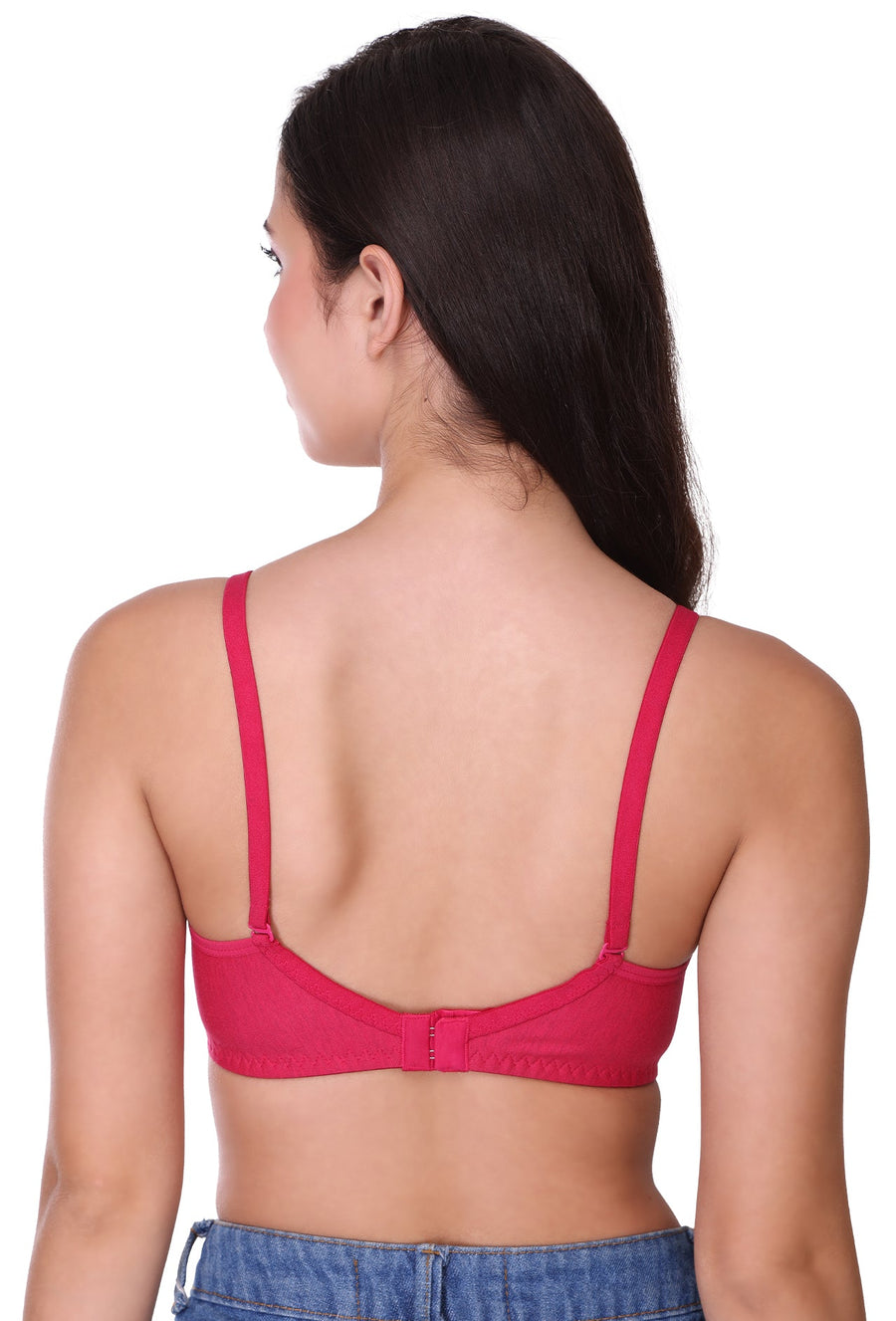Sona Women Bra ,T-Shirt Bra, Seamed Bra, Sona  All Day, LINGERIE,SONAEBUY, Hoisery Cotton Bra, Non Wired Bra, T-Shirt Bra, Hot Pink