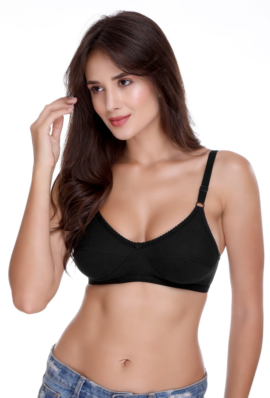 Sona Women Bra,T-Shirt Bra, Seamed Bra, Sona H04 Ladies Bra LINGERIE,SONAEBUY, Black