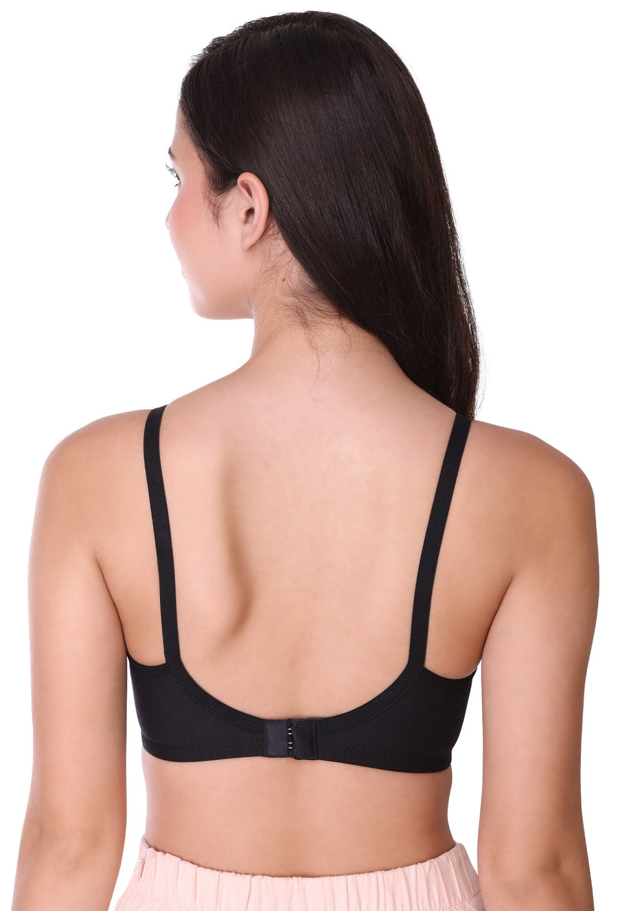 Sona Women Bra ,T-Shirt Bra, Seamed Bra, Sona  H 07, LINGERIE, SONAEBUY, Hoisery Cotton Bra, Non Wired Bra, T-Shirt Bra, Black