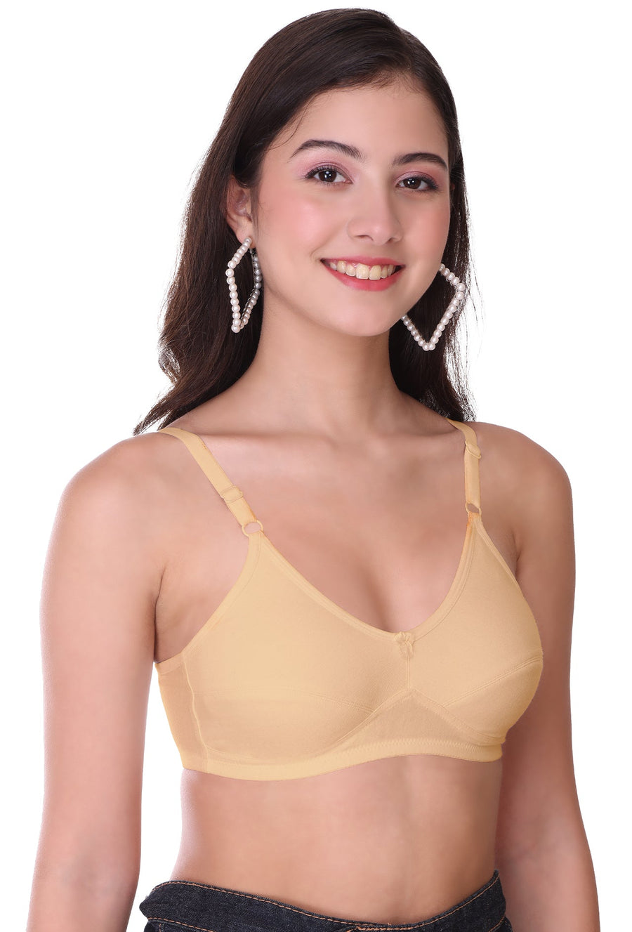 Sona Women Bra ,T-Shirt Bra, Seamed Bra, Sona  H 07, LINGERIE, SONAEBUY, Hoisery Cotton Bra, Non Wired Bra, T-Shirt Bra, Skin