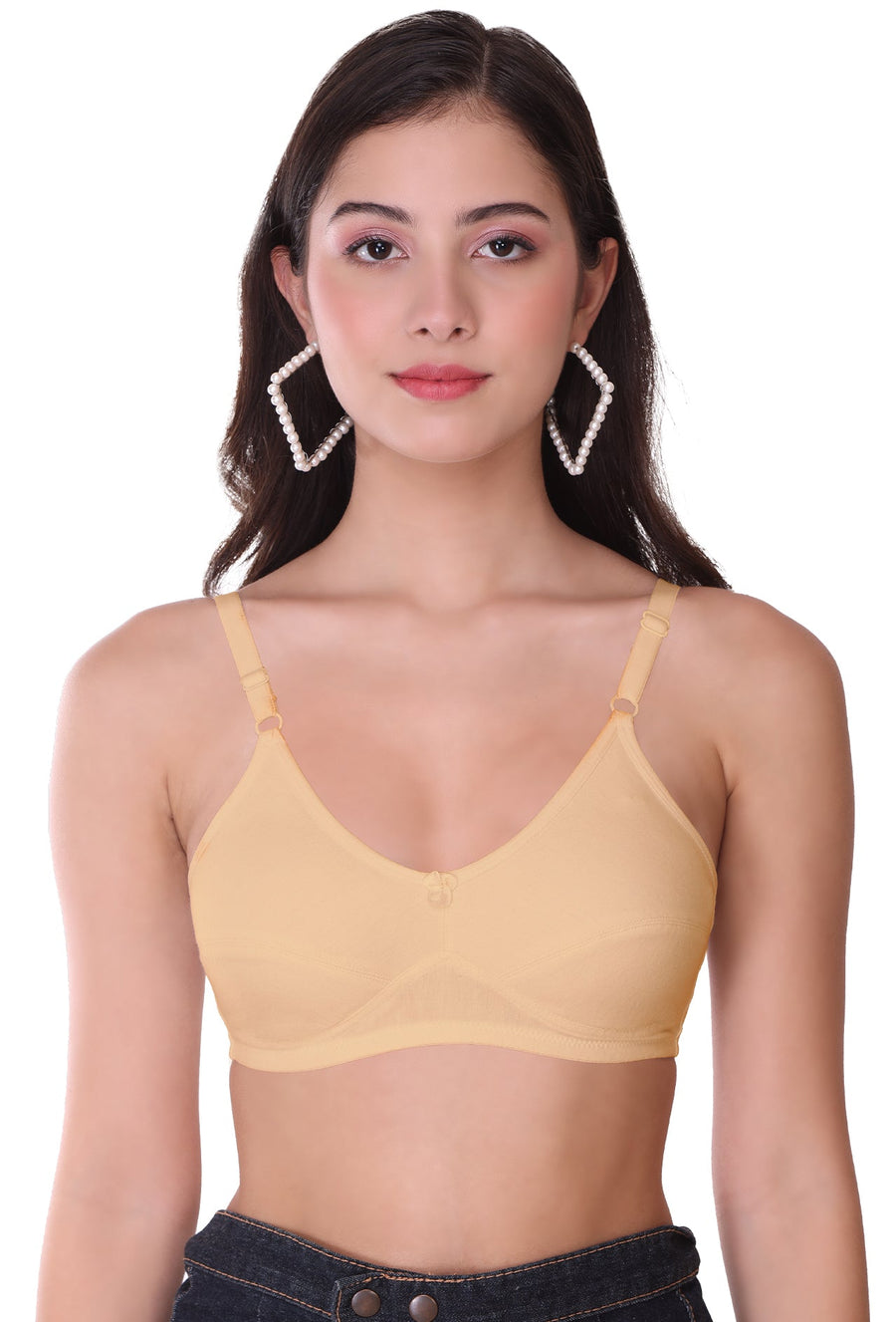 Sona Women Bra ,T-Shirt Bra, Seamed Bra, Sona  H 07, LINGERIE, SONAEBUY, Hoisery Cotton Bra, Non Wired Bra, T-Shirt Bra, Skin