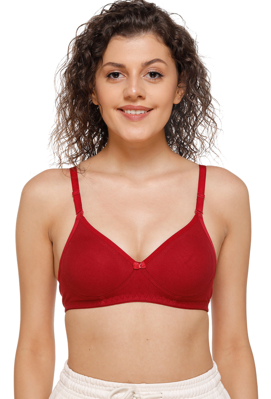 Sona Women Bra ,Sona M1001, Plain T-shirt Bra, Cotton Non padded T-Shirt Bra, LINGERIE,SONAEBUY, Maroon
