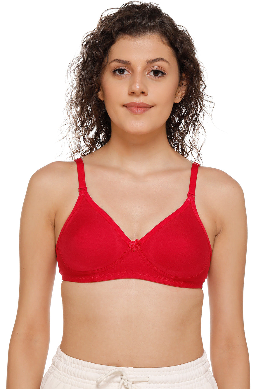 Sona Women Bra ,T-Shirt Bra, Seamless Bra, Sona  M1001, LINGERIE,SONAEBUY, Hoisery Cotton Bra, Multiway Bra, Non Wired Bra, Red