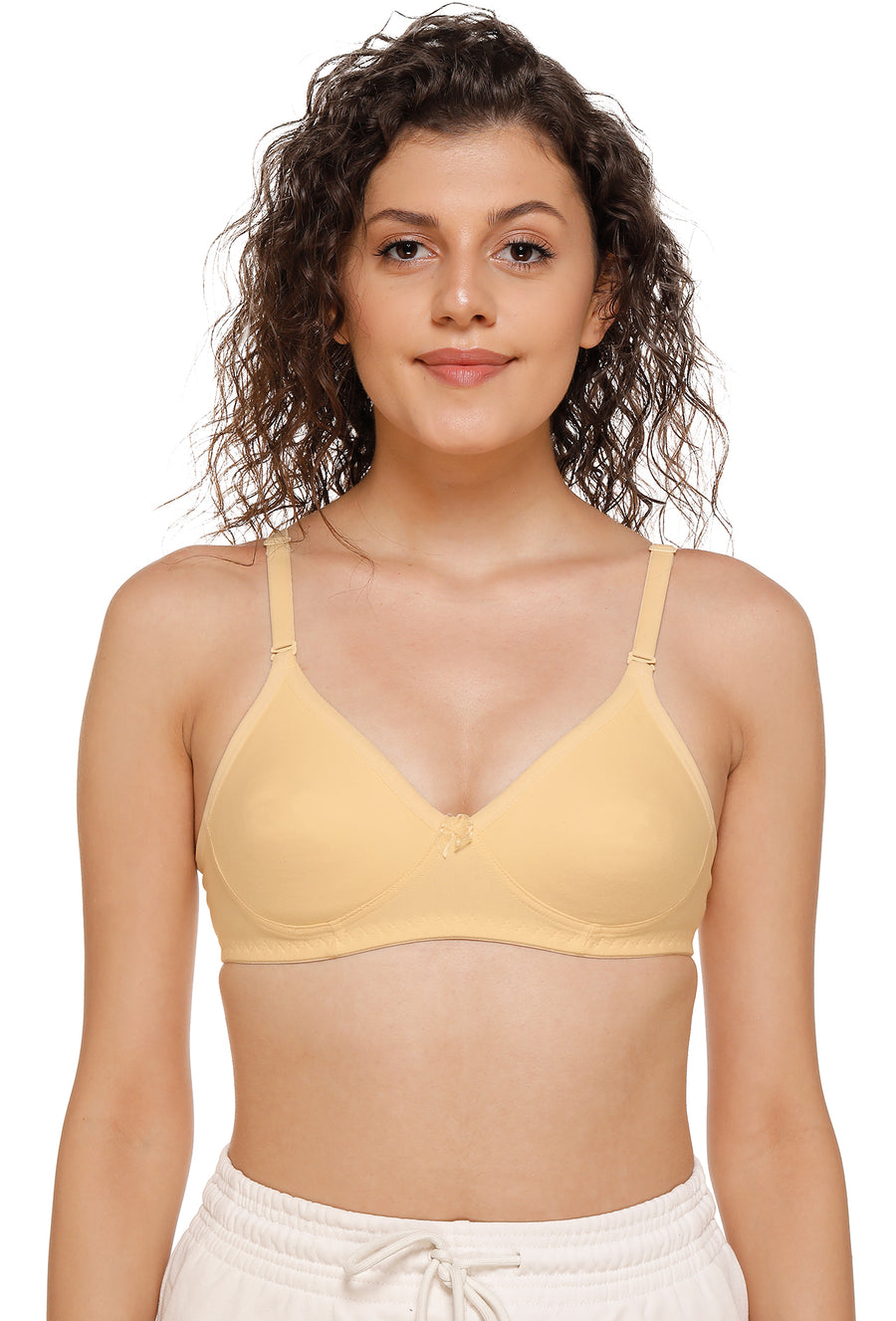 Sona Women Bra ,Sona M1001, Plain T-shirt Bra, Cotton Non padded T-Shirt Bra, LINGERIE,SONAEBUY, Skin
