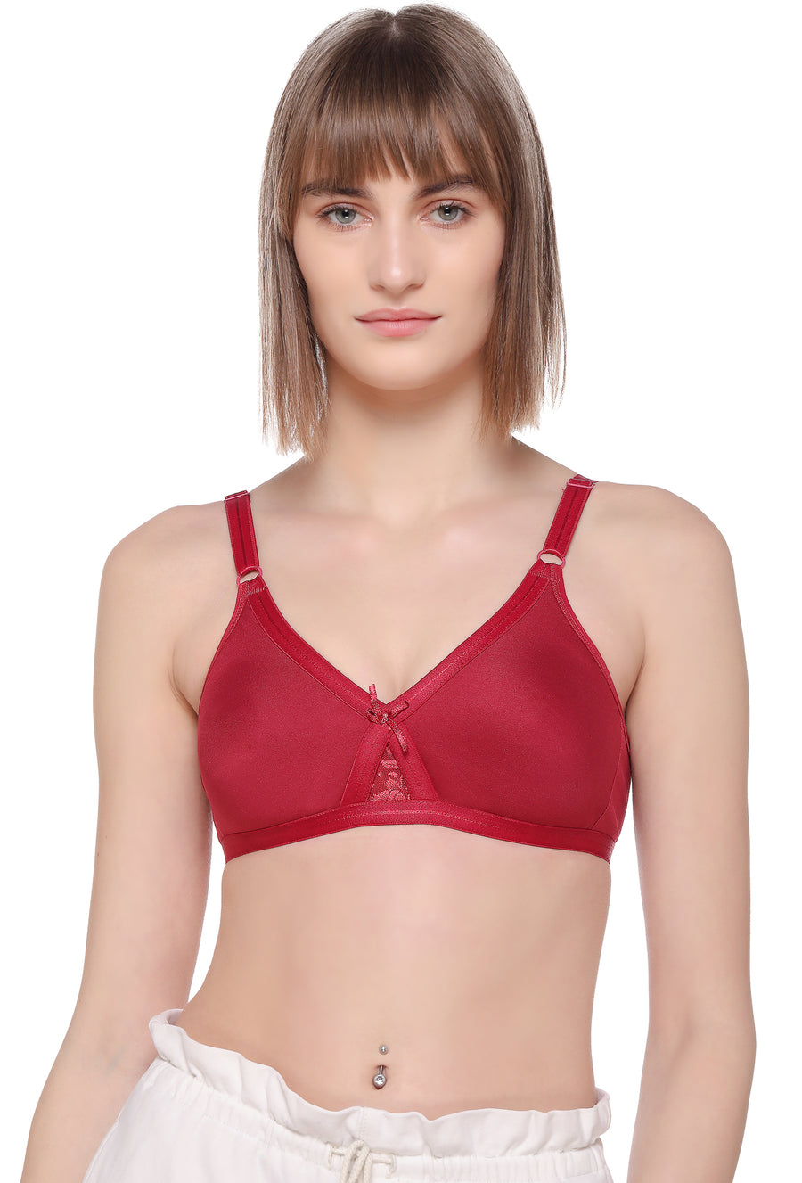 Sona Women Bra ,Sona M1003, Plain T-shirt Bra, Cotton Non padded T-Shirt Bra, LINGERIE,SONAEBUY, Maroon