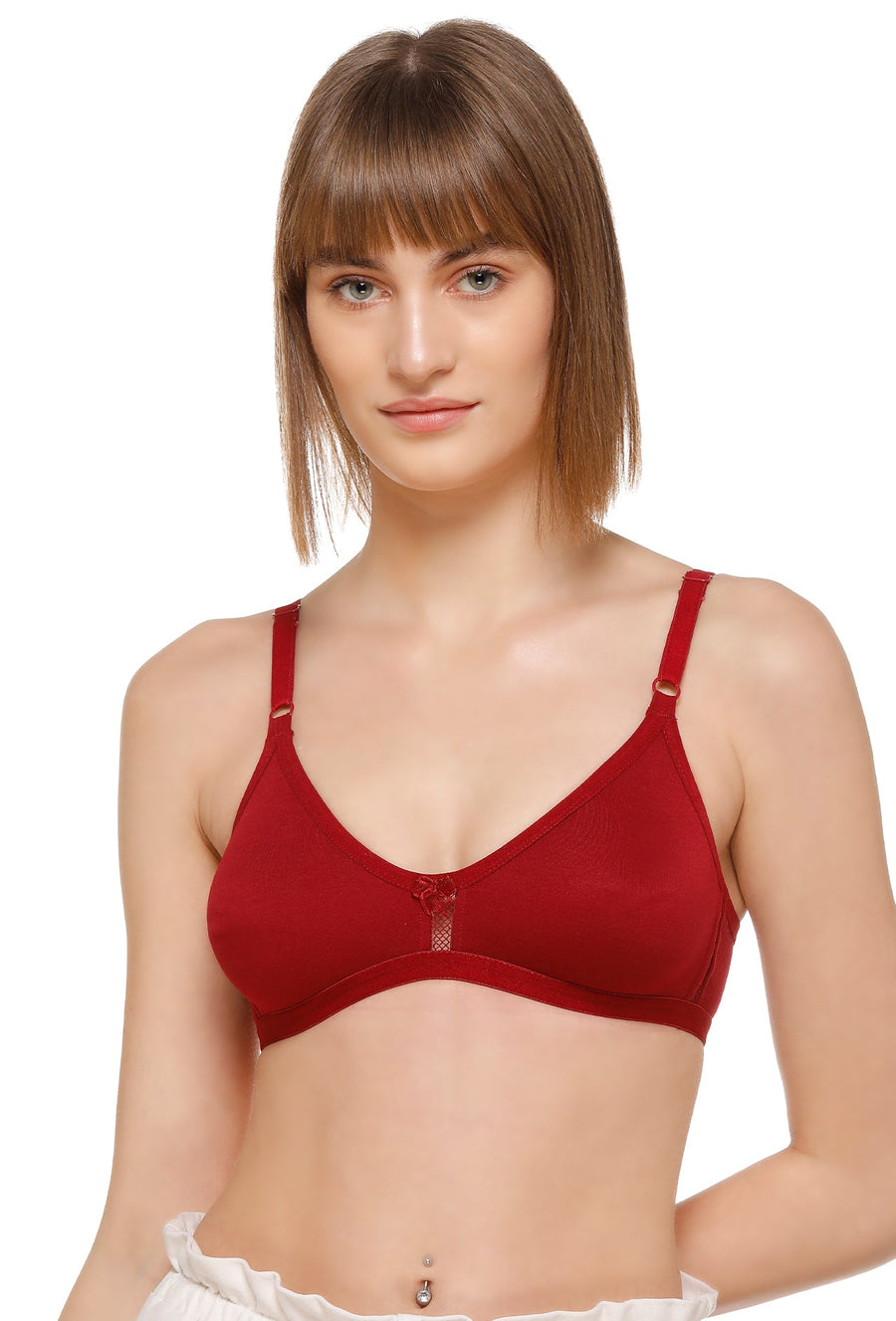 Sona Women Bra ,T-Shirt Bra, Seamless Bra, Sona  M1020, LINGERIE,SONAEBUY, Hoisery Cotton Bra, Non Wired Bra, Maroon
