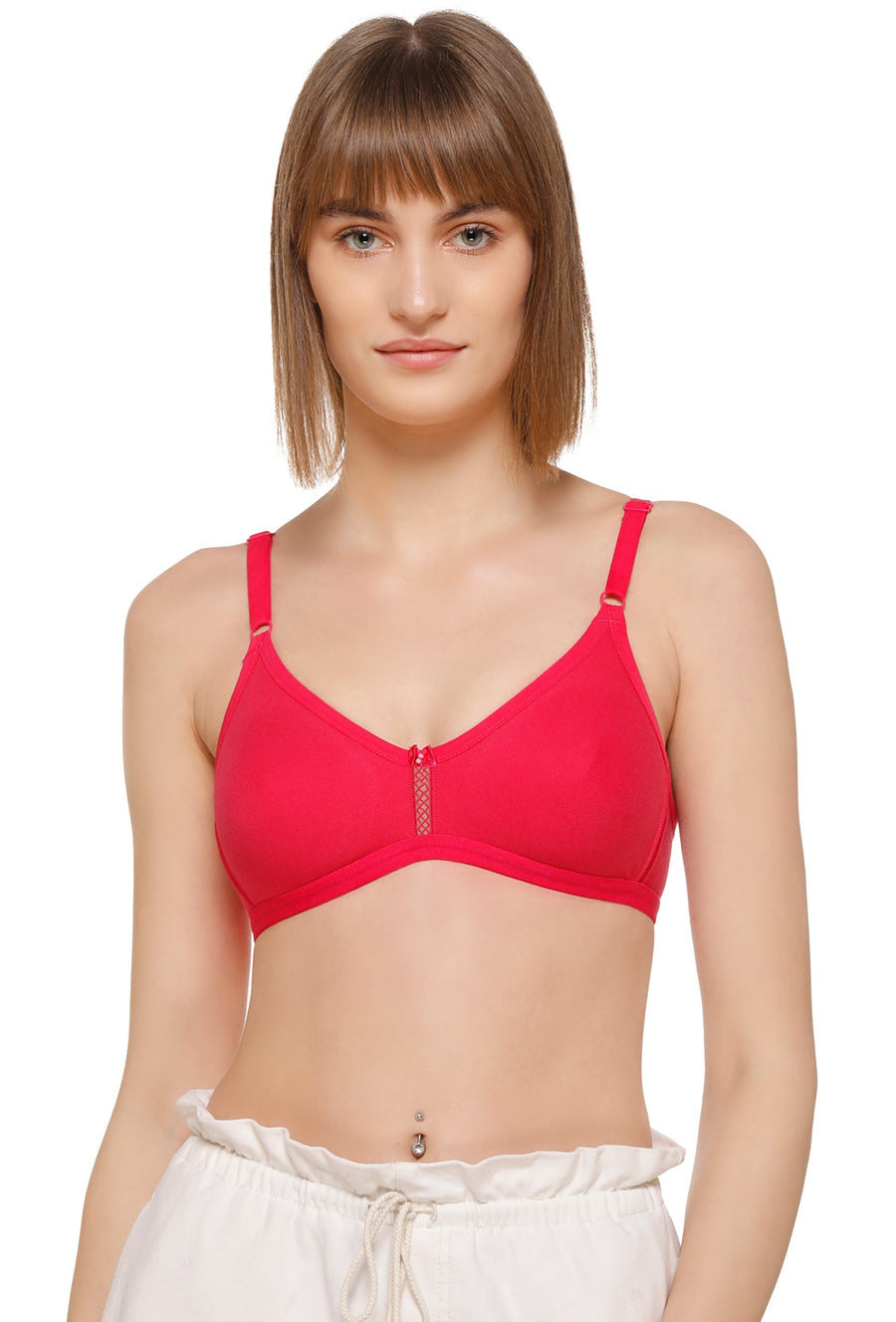 Sona Women Bra ,T-Shirt Bra, Seamless Bra, Sona  M1020, LINGERIE,SONAEBUY, Hoisery Cotton Bra, Non Wired Bra, Hot Pink