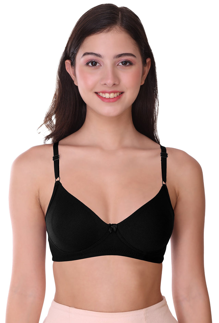 Sona Women Bra ,T-Shirt Bra, Seamless Bra, Sona  M1023, LINGERIE, SONAEBUY, Hoisery Cotton Bra, Non Wired Bra, T-Shirt Bra, Black
