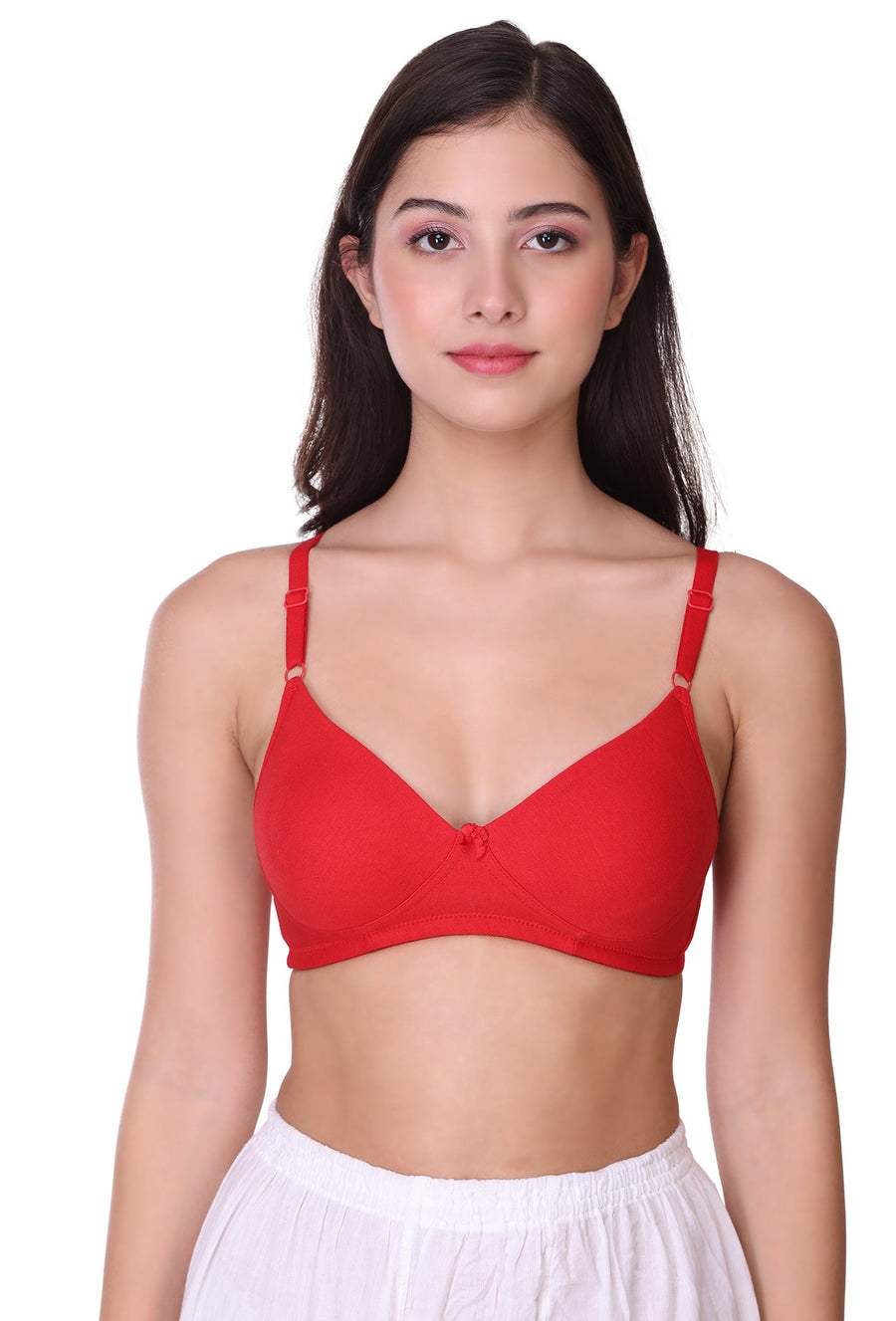 Sona Women Bra ,T-Shirt Bra, Seamless Bra, Sona  M1023, LINGERIE, SONAEBUY, Hoisery Cotton Bra, Non Wired Bra, T-Shirt Bra, Red