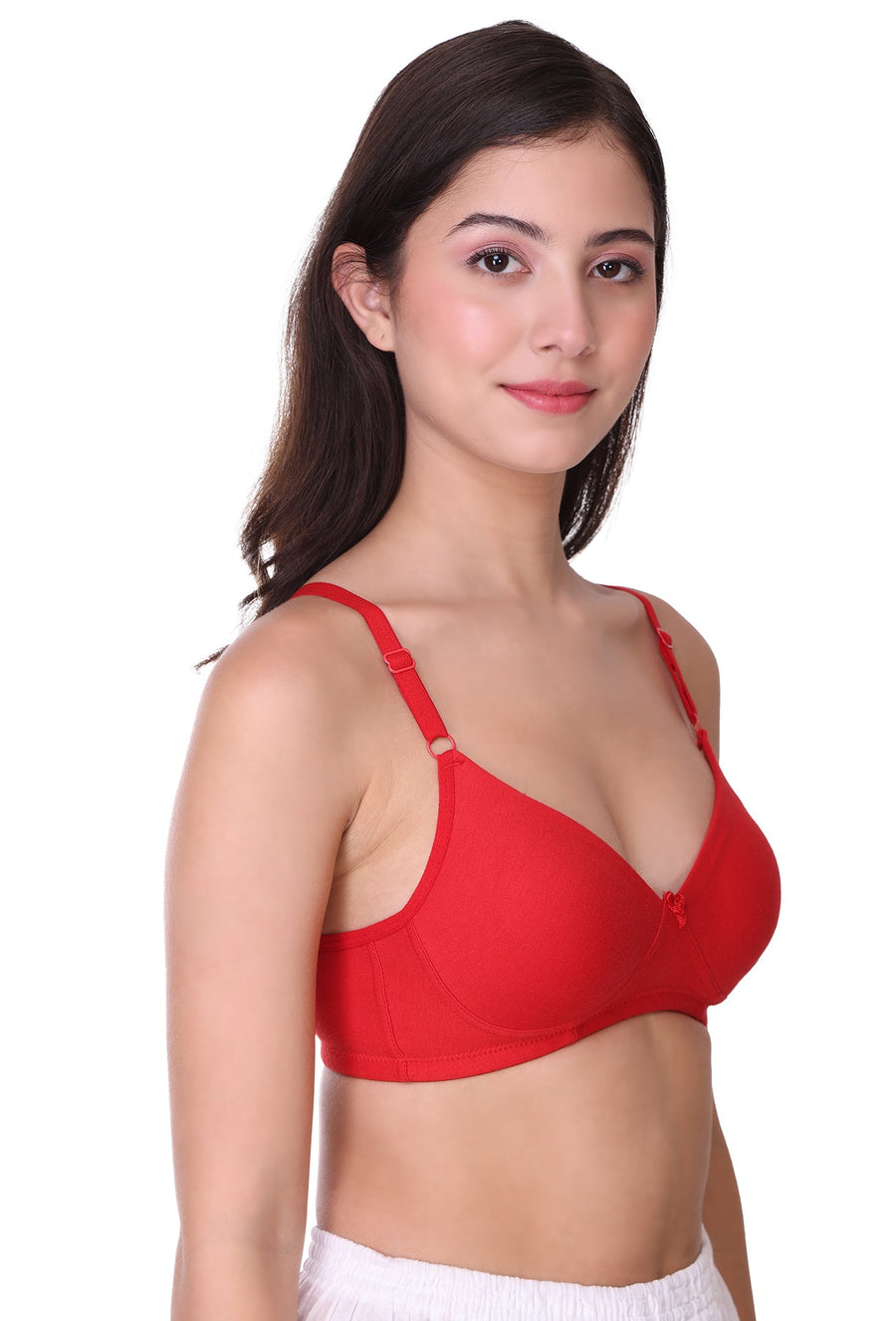 Sona Women Bra ,T-Shirt Bra, Seamless Bra, Sona  M1023, LINGERIE, SONAEBUY, Hoisery Cotton Bra, Non Wired Bra, T-Shirt Bra, Red