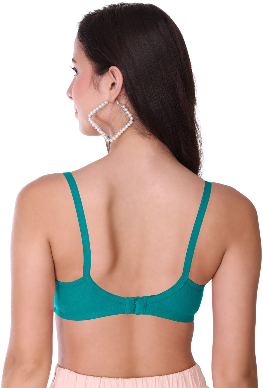 Sona Women Bra ,T-Shirt Bra, Seamless Bra, Sona  M1023, LINGERIE, SONAEBUY, Hoisery Cotton Bra, Non Wired Bra, T-Shirt Bra, S-Green