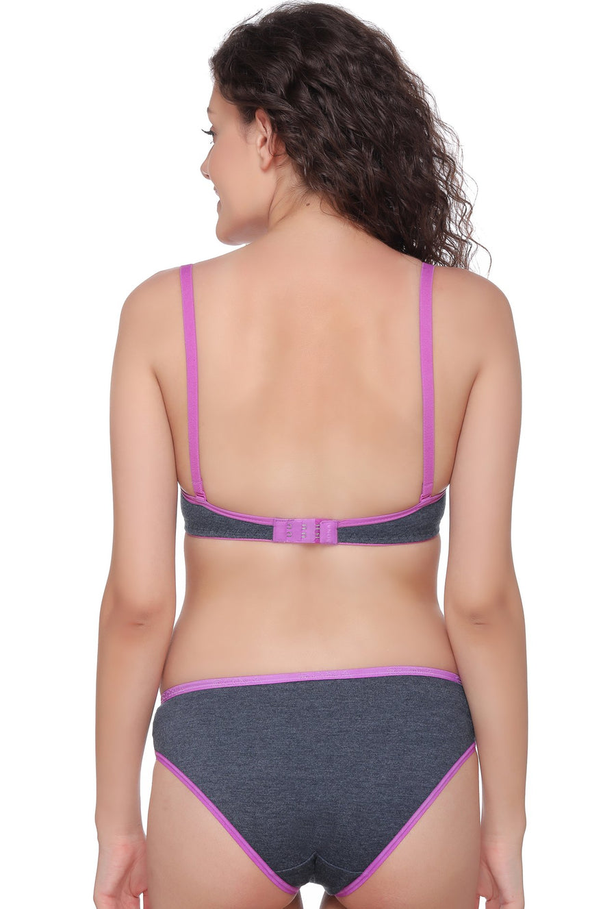Sona Sa 34 Bra Panty Sets, Padded Bra Sonaebuy, D-Gray