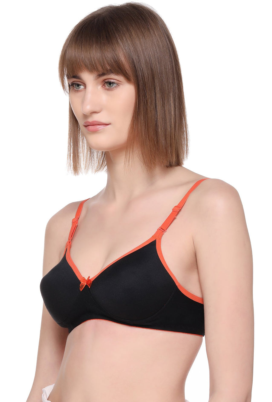 Sona Women Padded Bra, LINGERIE,SONAEBUY, SA51, Lightly padded Bra, Multiway T-Shirt Bra, Orange