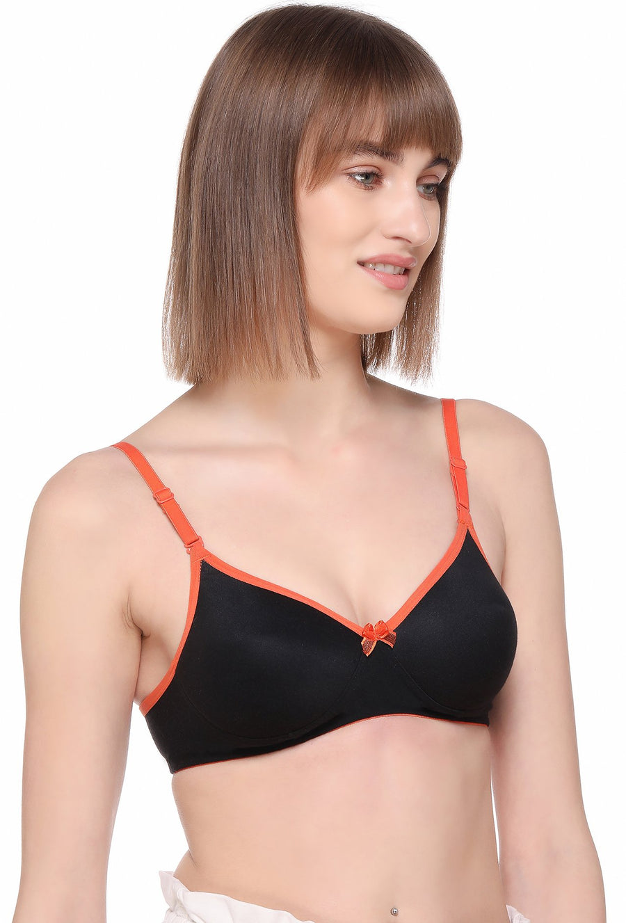Sona Women Padded Bra, LINGERIE,SONAEBUY, SA51, Lightly padded Bra, Multiway T-Shirt Bra, Orange