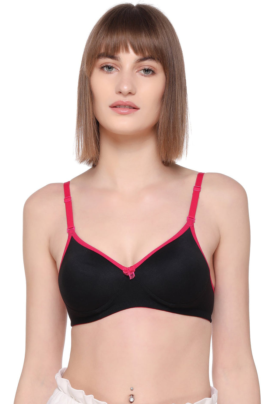Sona Women Padded Bra, LINGERIE,SONAEBUY, SA 51, Lightly padded Bra, Multiway T-Shirt Bra, Hot Pink