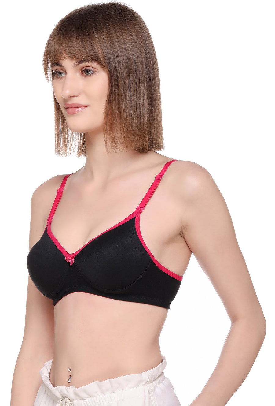 Sona Women Padded Bra, LINGERIE,SONAEBUY, SA 51, Lightly padded Bra, Multiway T-Shirt Bra, Hot Pink