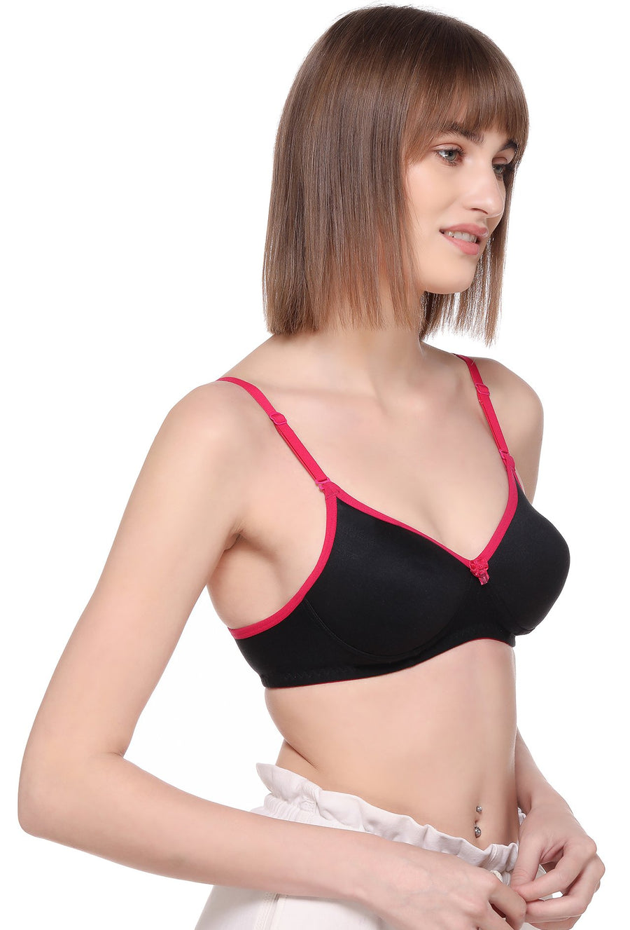 Sona Women Padded Bra, LINGERIE,SONAEBUY, SA 51, Lightly padded Bra, Multiway T-Shirt Bra, Hot Pink