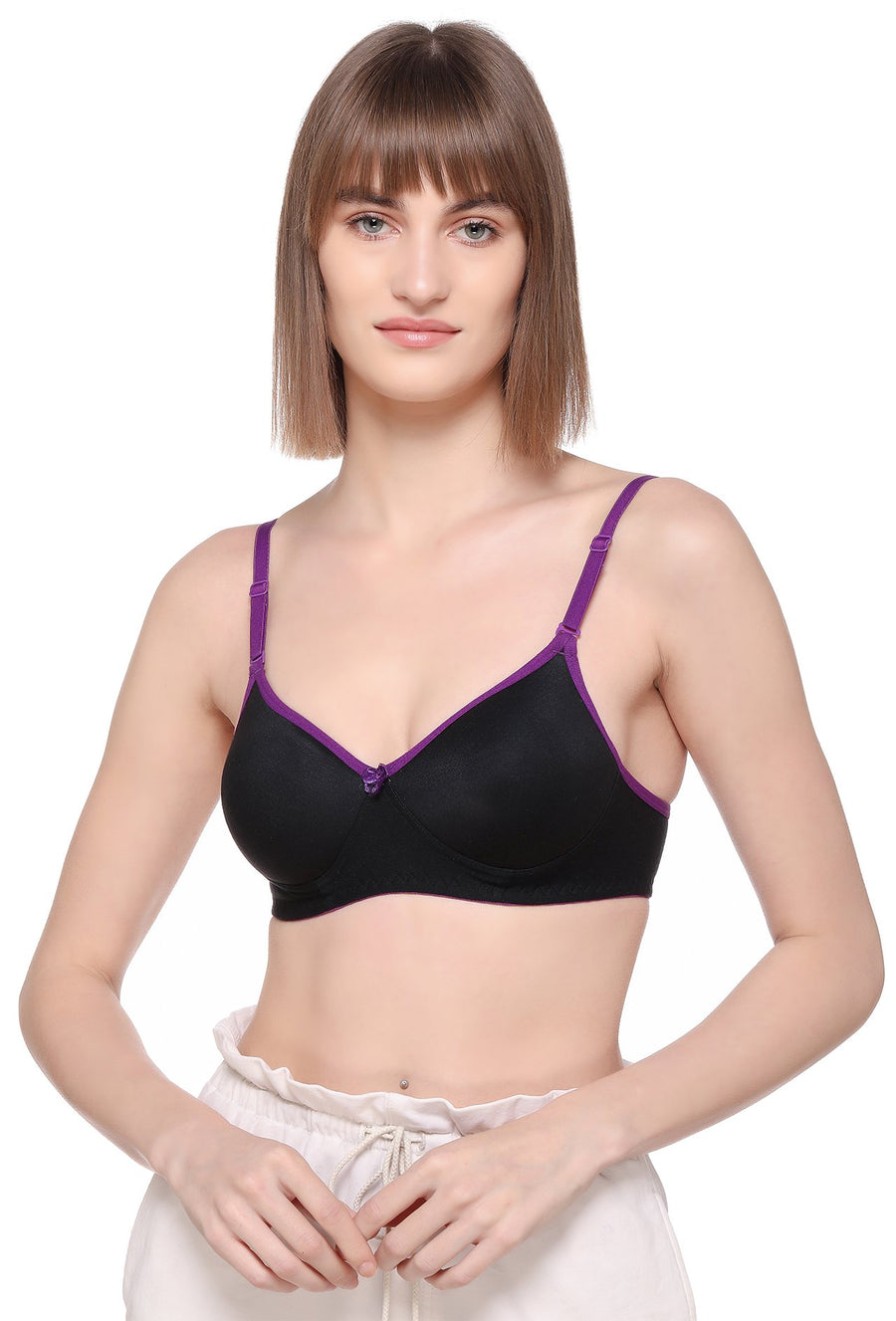 Sona Women Padded Bra, LINGERIE,SONAEBUY, SA51, Lightly padded Bra, Multiway T-Shirt Bra, Purple