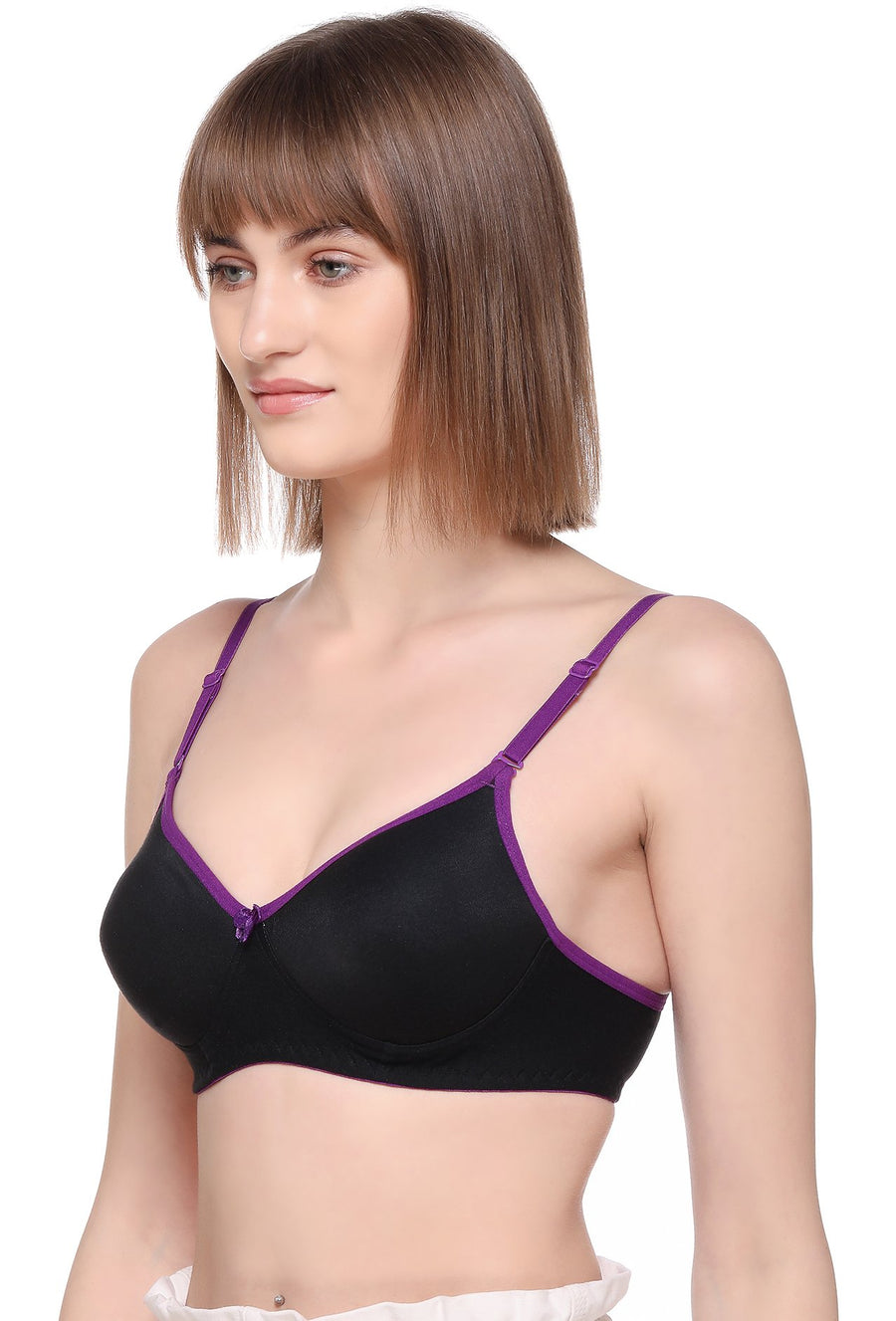Sona Women Padded Bra, LINGERIE,SONAEBUY, SA51, Lightly padded Bra, Multiway T-Shirt Bra, Purple