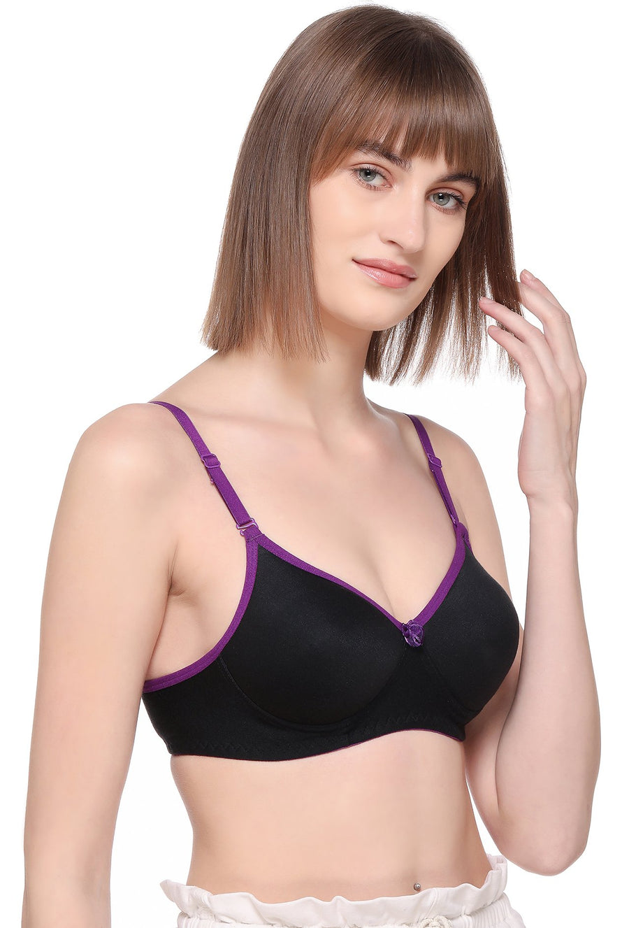 Sona Women Padded Bra, LINGERIE,SONAEBUY, SA51, Lightly padded Bra, Multiway T-Shirt Bra, Purple
