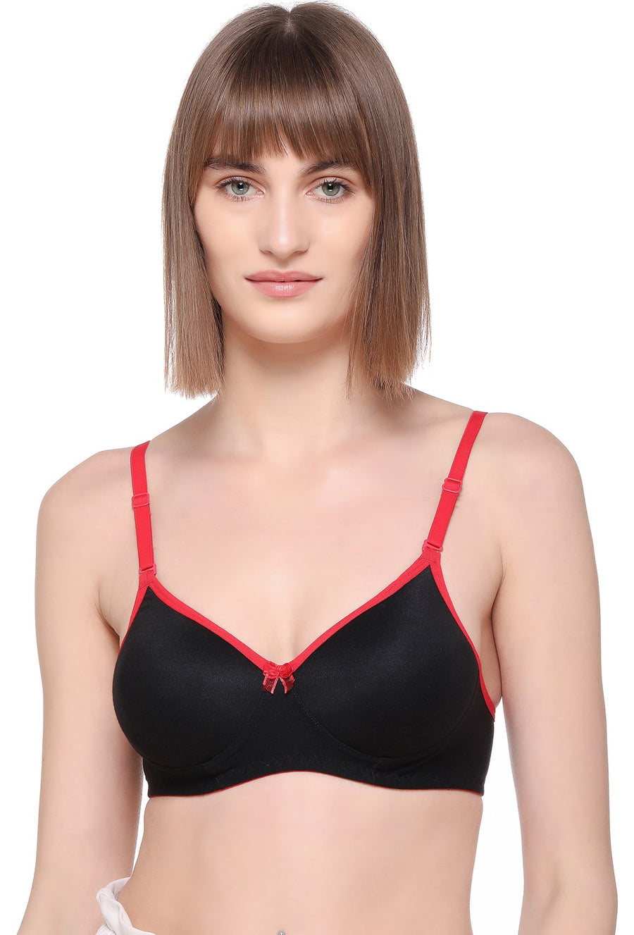 Sona Women Padded Bra, LINGERIE,SONAEBUY, SA 51, Lightly padded Bra, Multiway T-Shirt Bra, Red