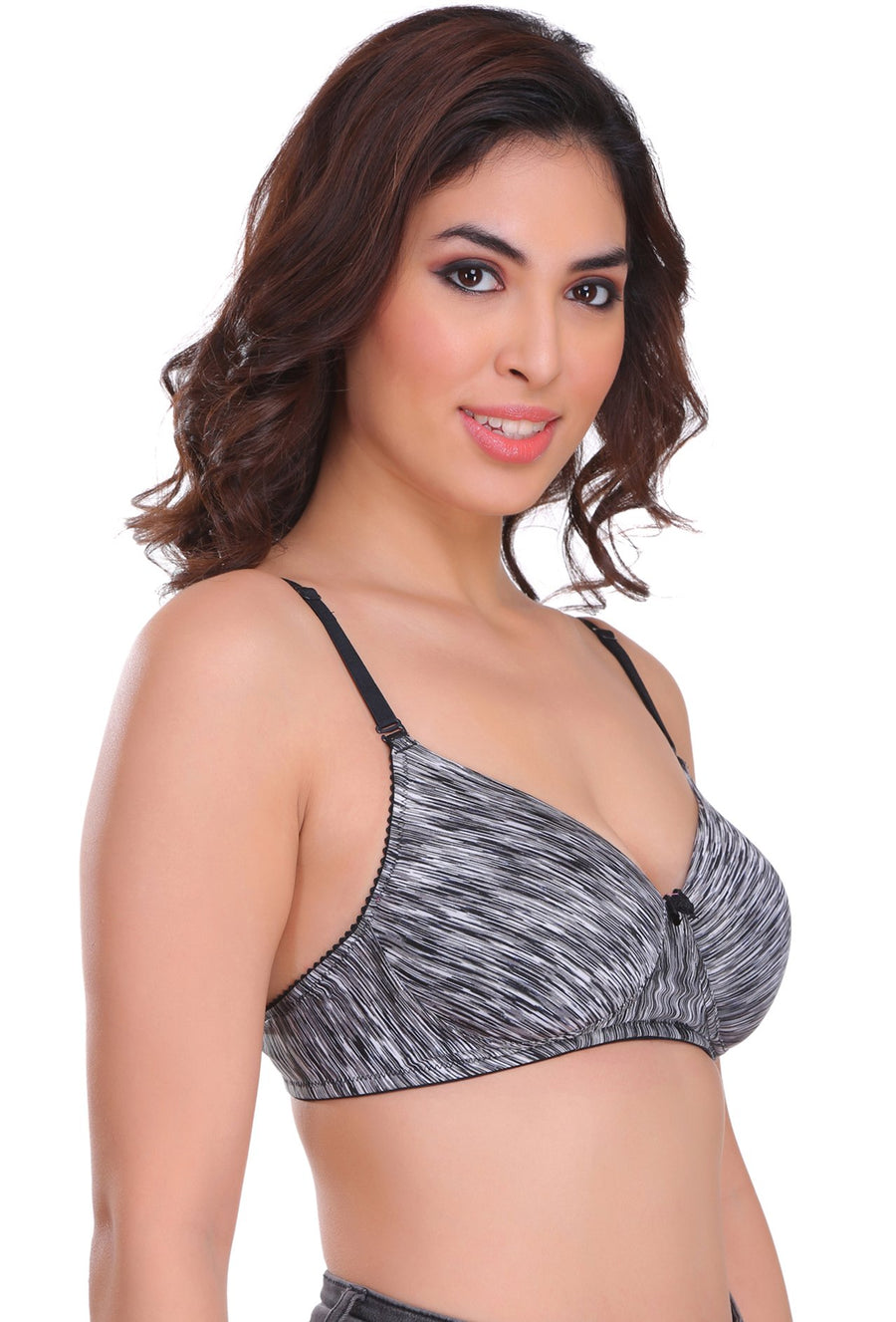 Sona Women Padded Bra, LINGERIE,SONAEBUY, SA 55, Lightly padded Bra, Multiway T-Shirt Bra, Black