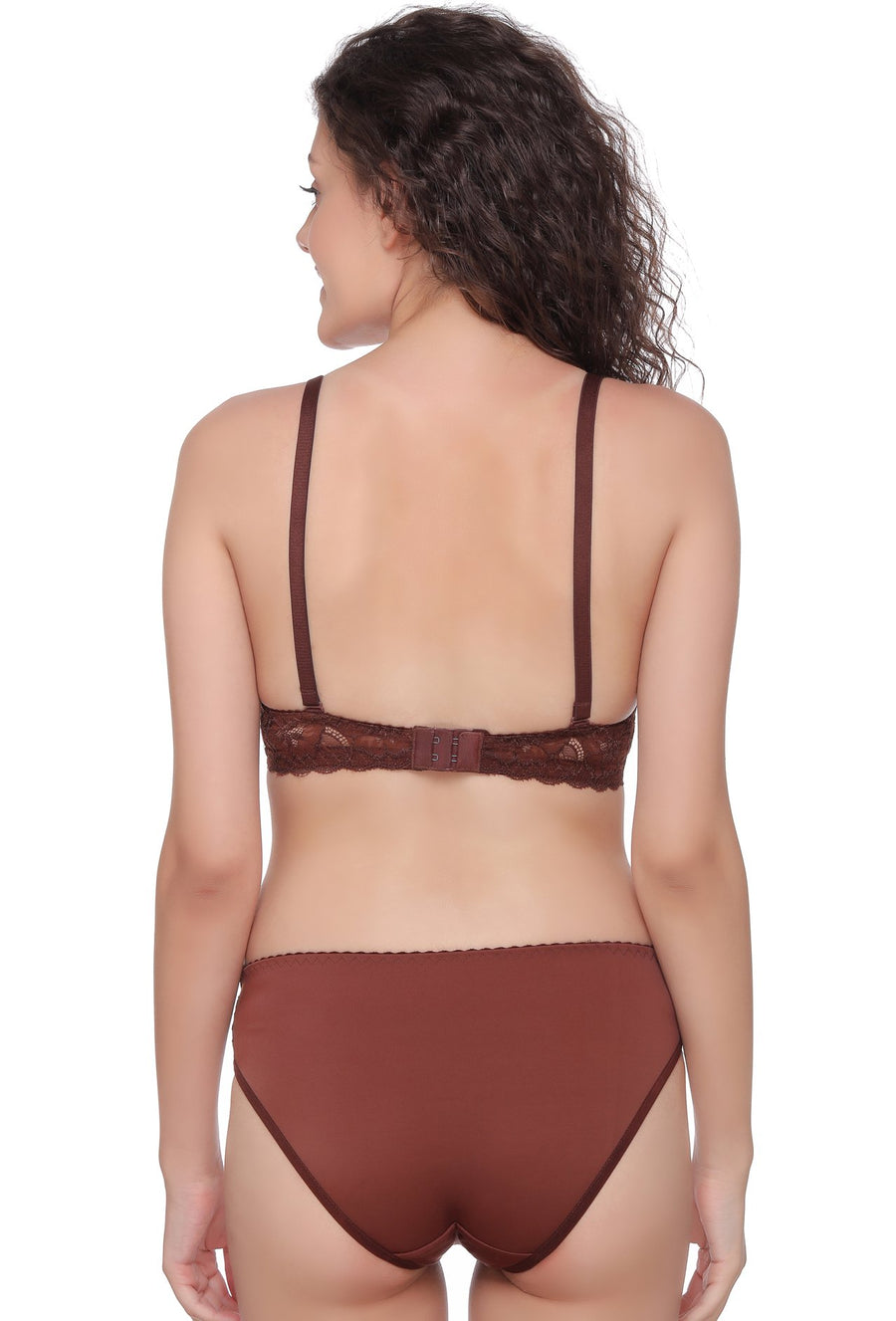 Sona Women Bra Panty Set, lace Bra, Bralette Bra, 5501 LINGERIE,SONAEBUY, Coffee