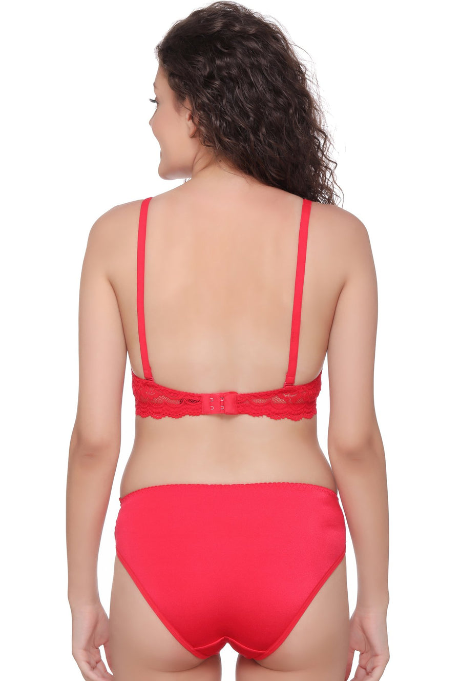 Sona Women Bra Panty Set, lace Bra, Bralette Bra, 5501 LINGERIE,SONAEBUY, Red