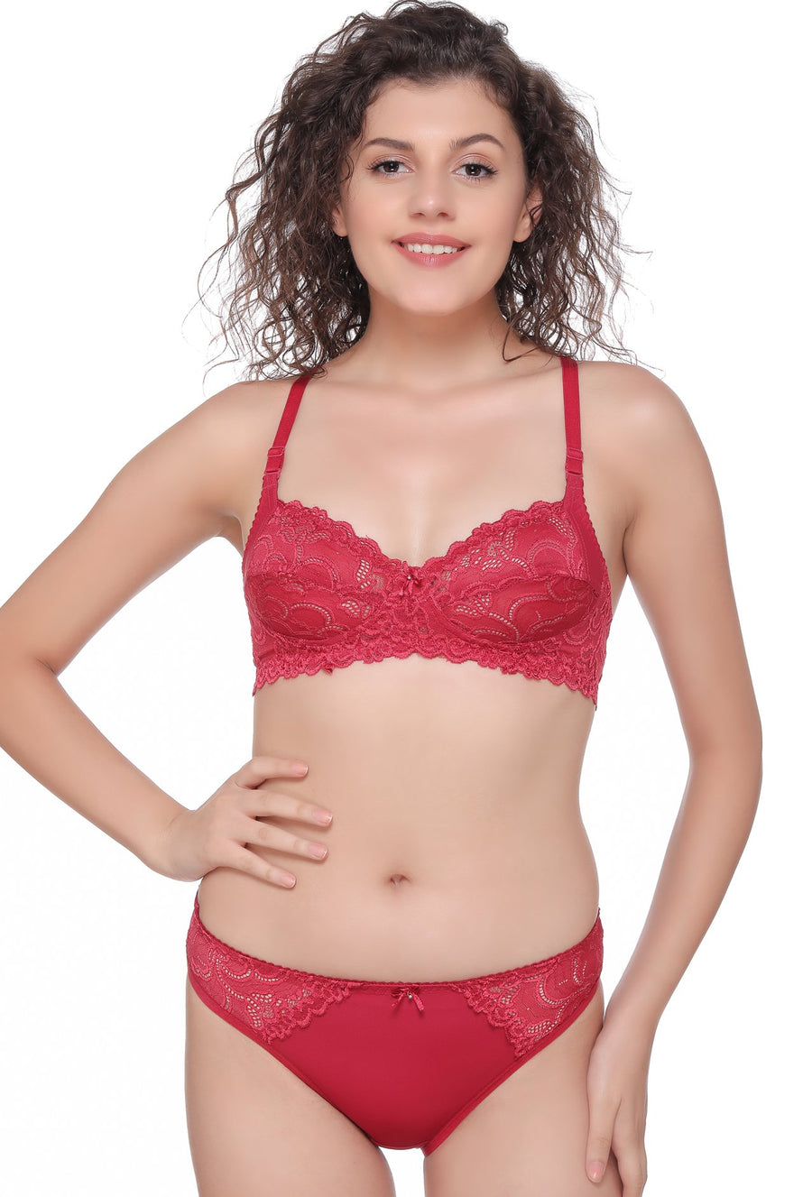 Sona Women Bra Panty Set, lace Bra, Bralette Bra, 5503 LINGERIE,SONAEBUY, Maroon