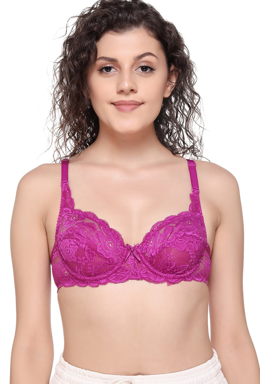Sona Women Bra,Lace Bra, Bralette Bra, Bridal Bra, Underwired Bra, LINGERIE,SONAEBUY, SL004, Purple