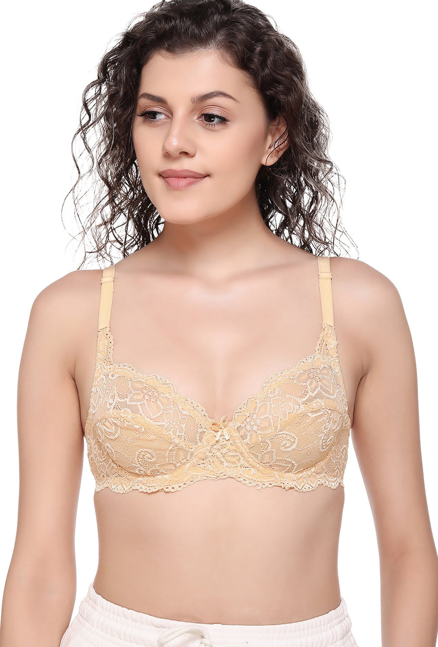 Sona Women Bra,Lace Bra, Bralette Bra, Bridal Bra, Underwired Bra, LINGERIE,SONAEBUY, SL004, Skin