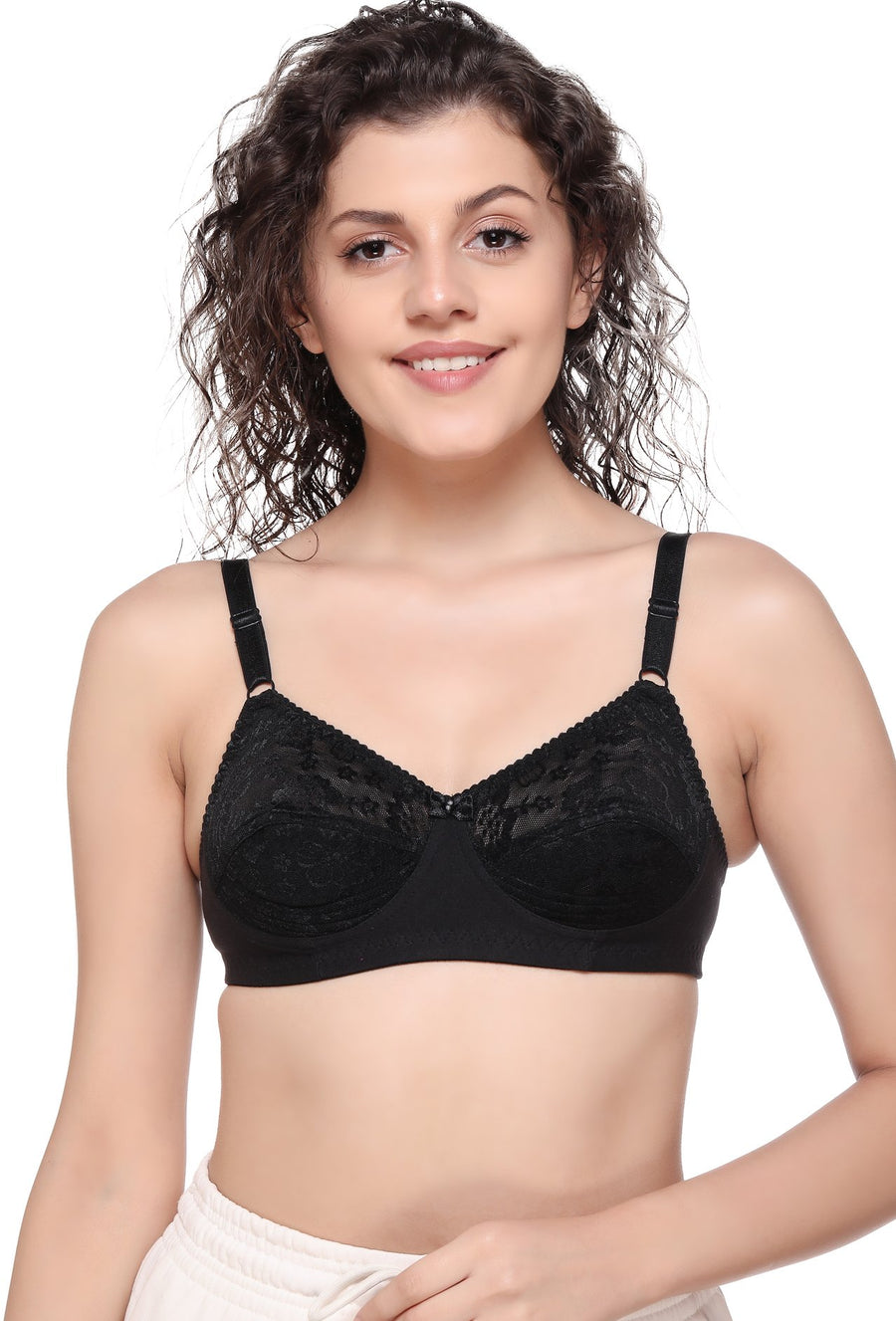 Sona Women Bra,Lace Bra, Bralette Bra, Bridal Bra, LINGERIE,SONAEBUY, SL007, Black