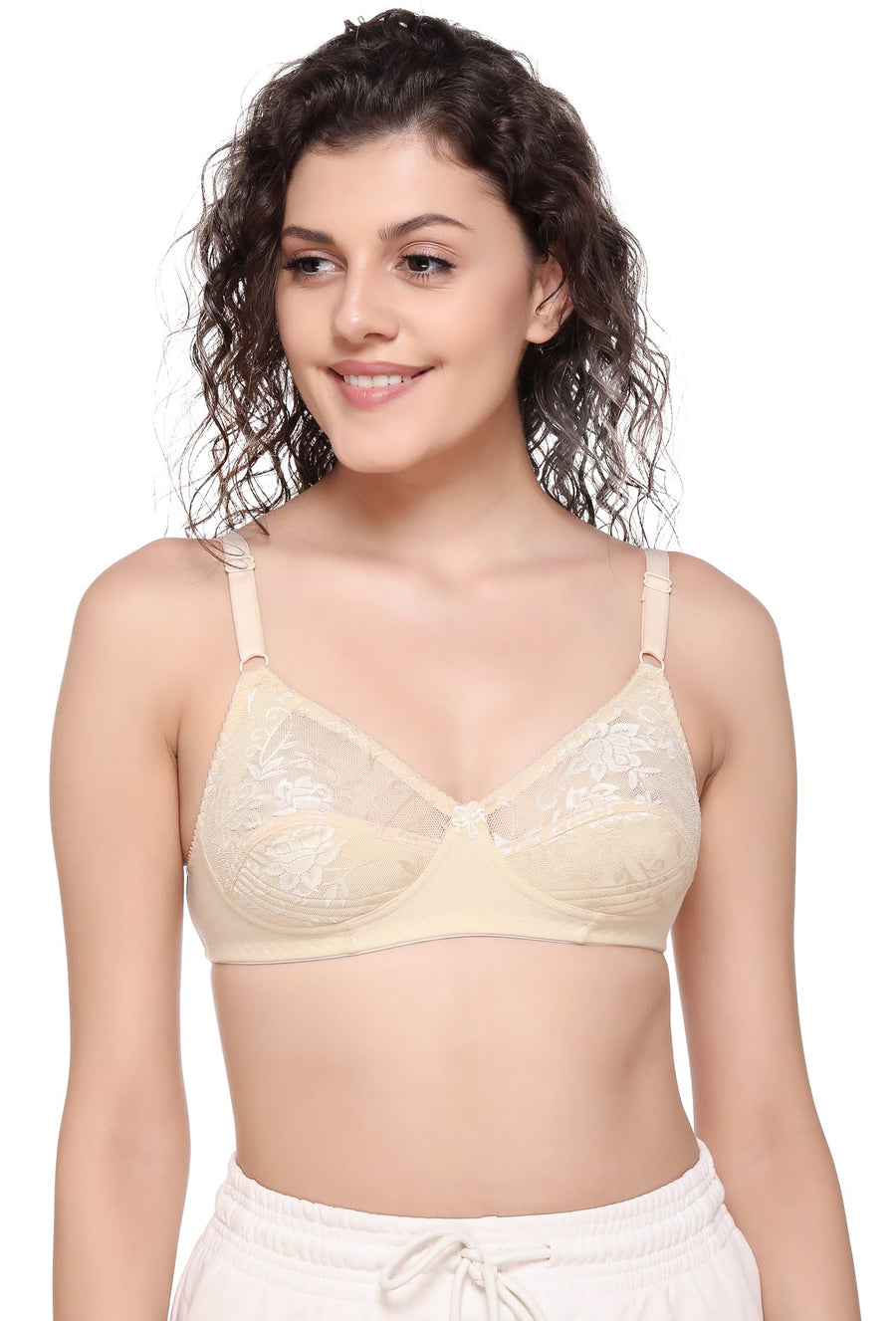 Sona Women Bra,Lace Bra, Bralette Bra, Bridal Bra, LINGERIE,SONAEBUY, SL007, Skin
