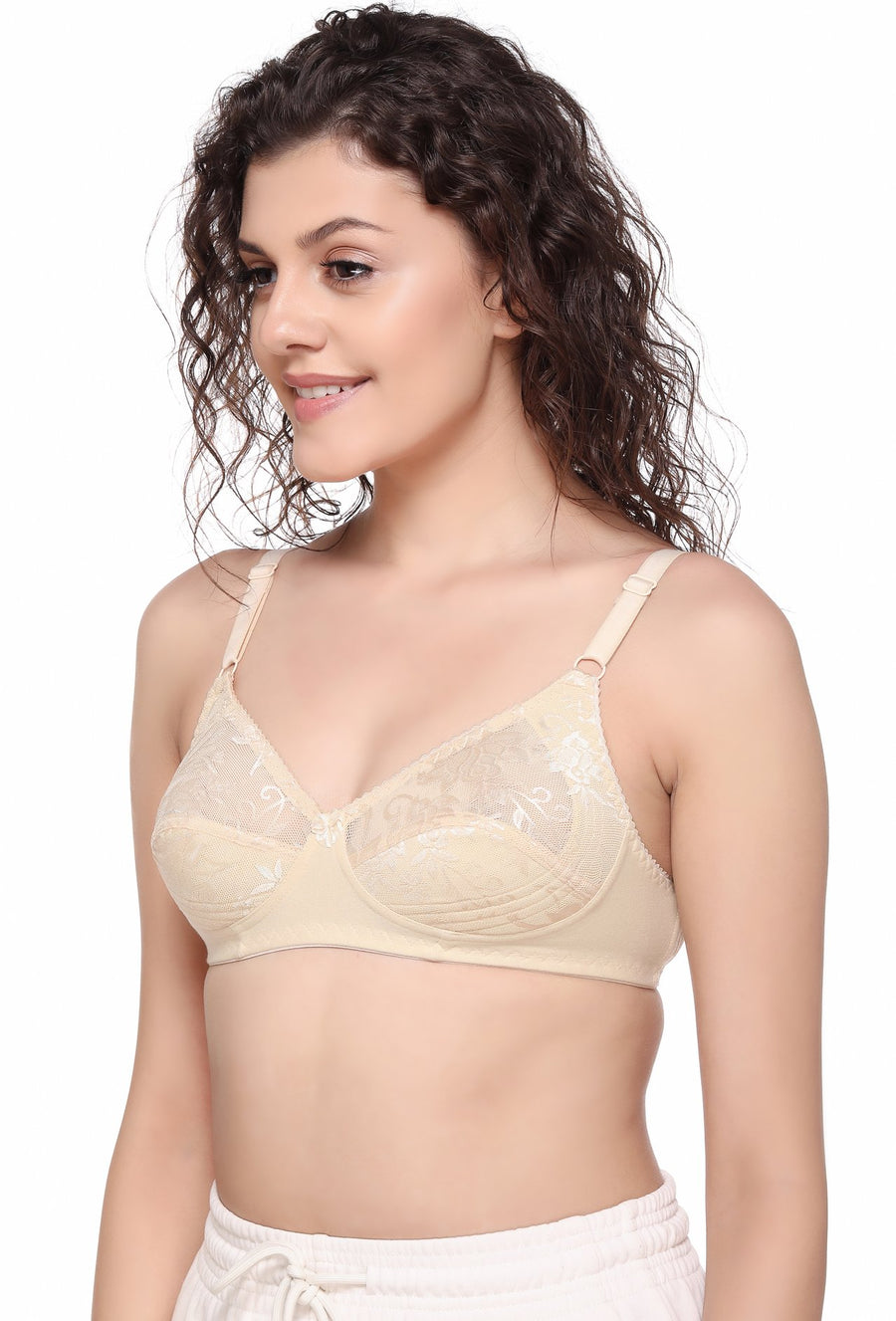 Sona Women Bra,Lace Bra, Bralette Bra, Bridal Bra, LINGERIE,SONAEBUY, SL007, Skin