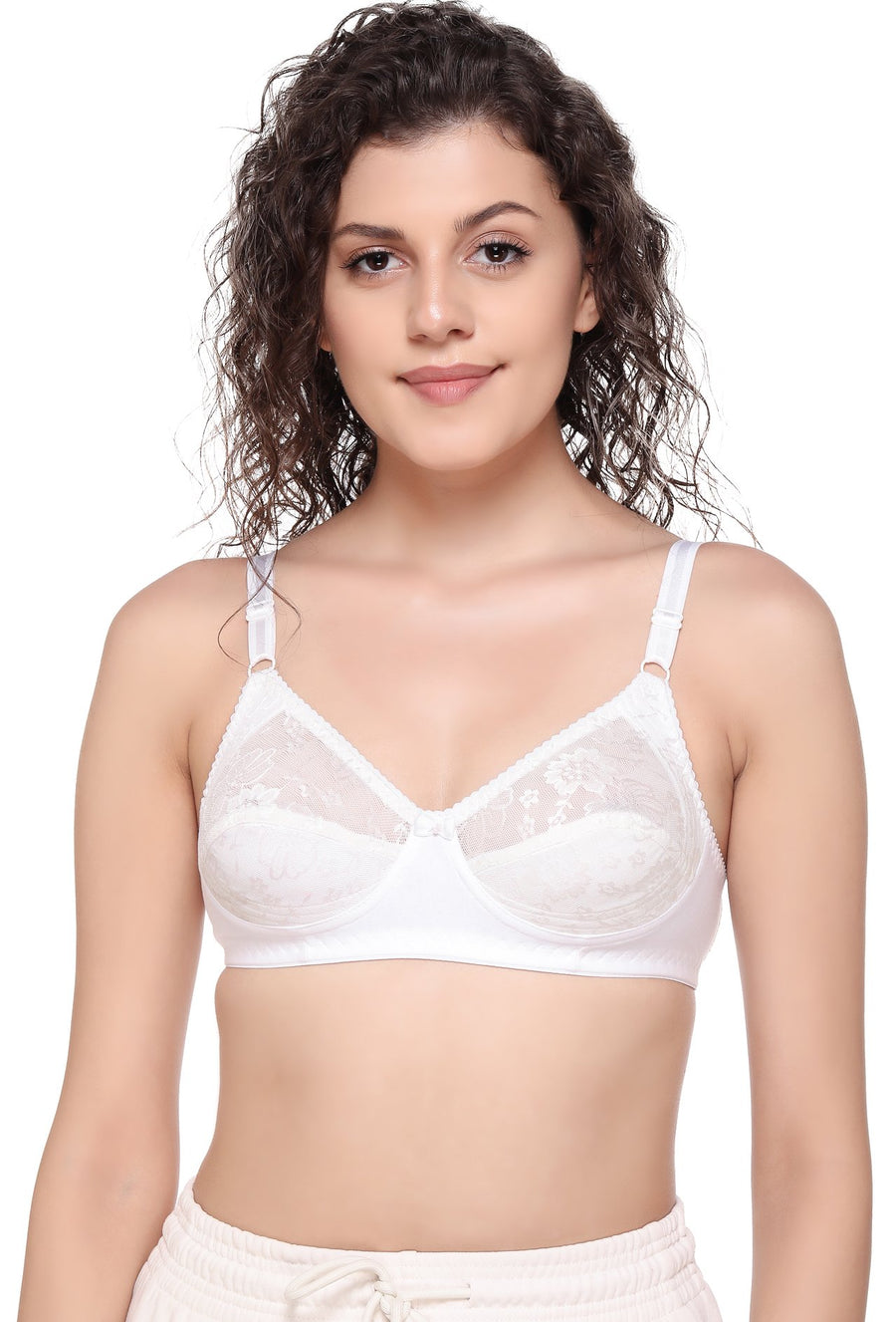 Sona Women Bra,Lace Bra, Bralette Bra, Bridal Bra, LINGERIE,SONAEBUY, SL007, White