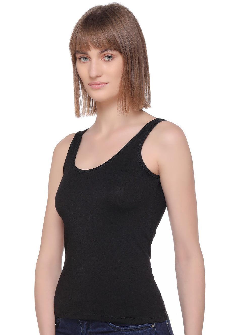 Sona Women Camisole, Camisole, SONAEBUY, Slips, Spagatti, Sports Camisole, Plain Camisole, Black