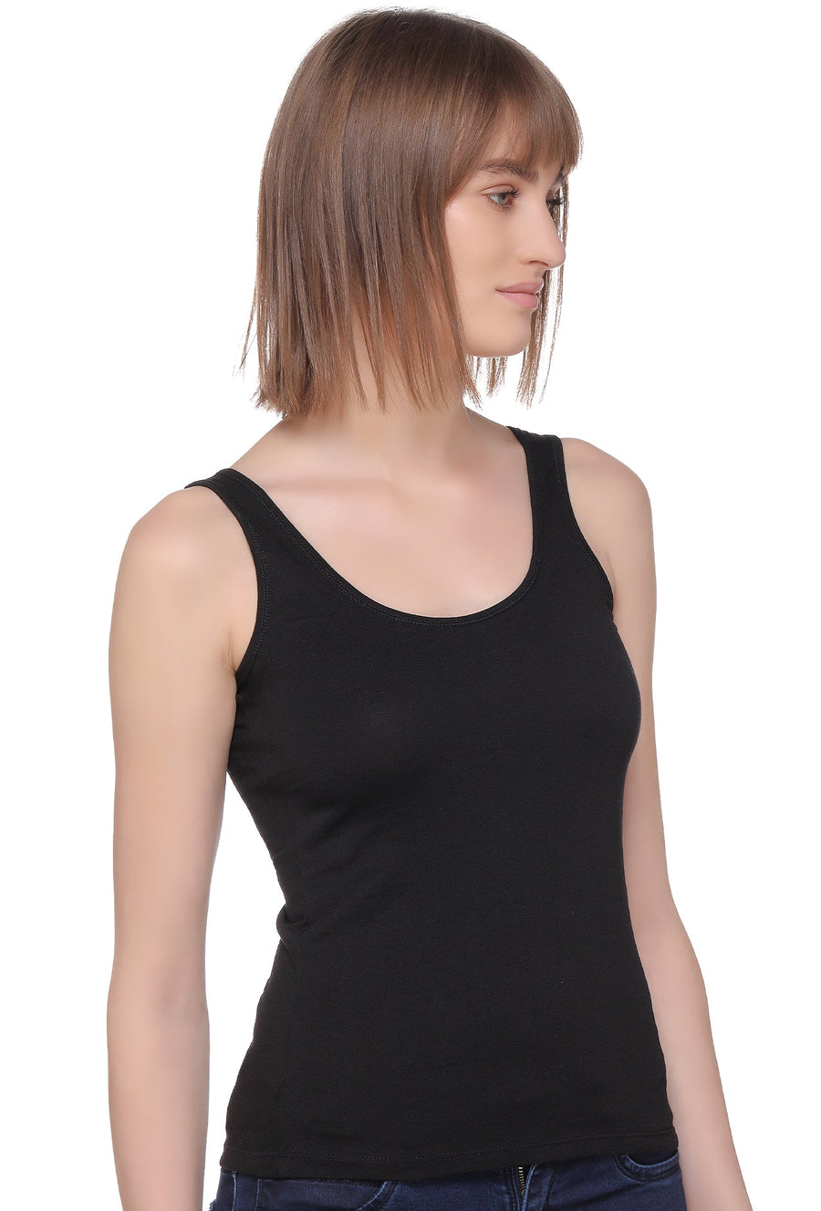 Sona Women Camisole, Camisole, SONAEBUY, Slips, Spagatti, Sports Camisole, Plain Camisole, Black