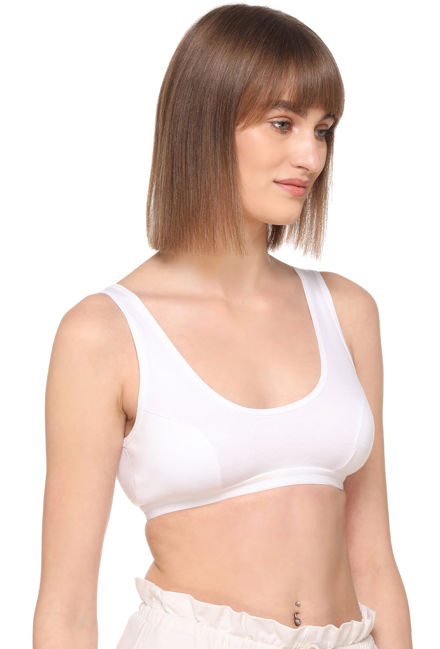 Sona Women Bra ,Sports Bra, Gym Bra, High Impact Bra, Exercise Bra, SONAEBUY, Sport Bra 010, White