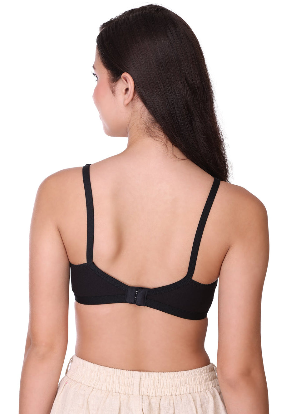 Sona Women Bra ,T-Shirt Bra, Seamed Bra, Sona  Wellfitz, LINGERIE,SONAEBUY, Hoisery Cotton Bra, Non Wired Bra, T-Shirt Bra, Black