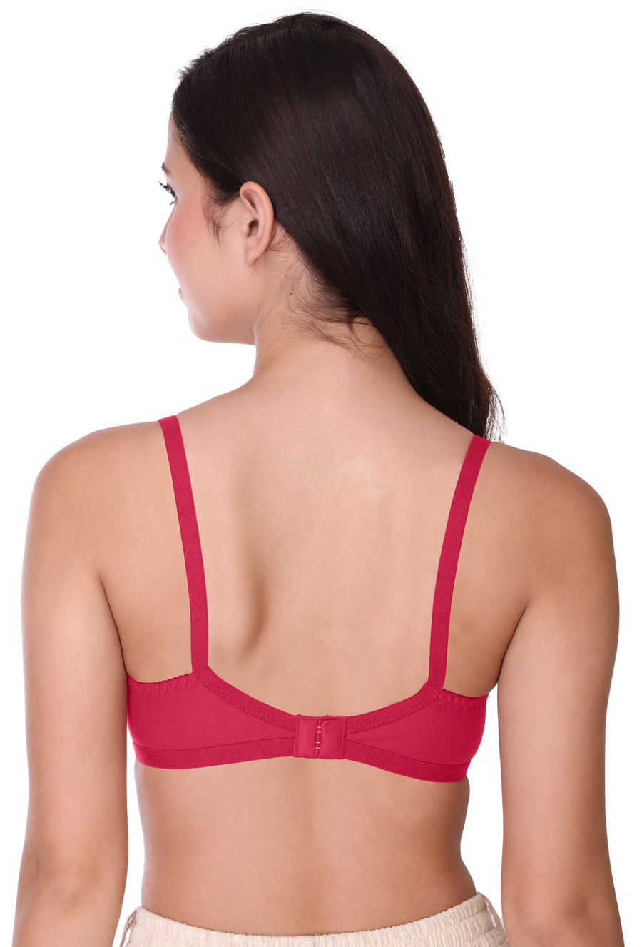 Sona Women Bra ,T-Shirt Bra, Seamed Bra, Sona  Wellfitz, LINGERIE,SONAEBUY, Hoisery Cotton Bra, Non Wired Bra, T-Shirt Bra, Hot Pink, H-Pink