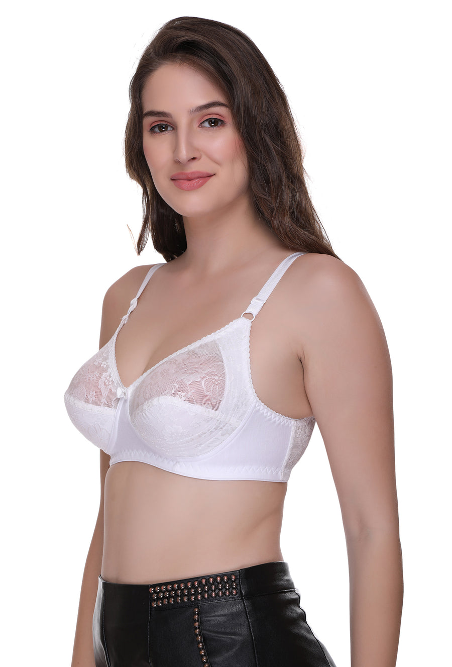 Sona Women Bra , Sonaebuy, Sona, Plus Size Bra, Minimizer Bra, T-Shirt Bra, SL007, Lace Bra, Bridal Bra, White