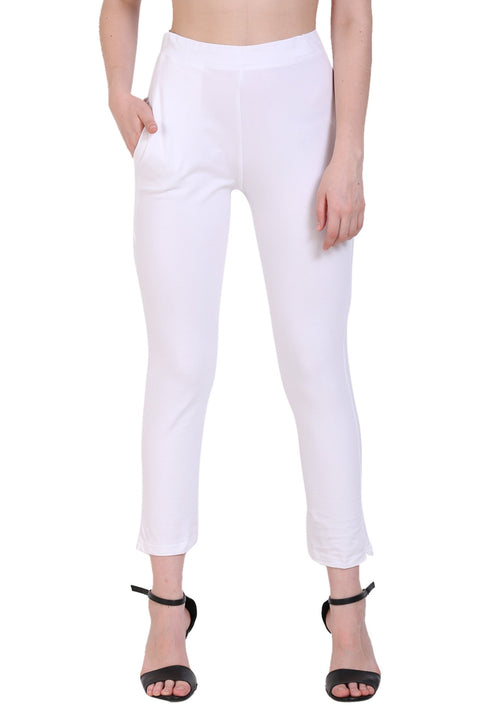 Juno Wide Straight Leg Pants in White | Altar'd State